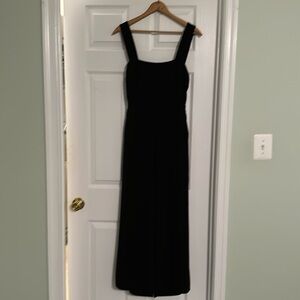 Madewell Apron Bow-Back Jumpsuit (Black)